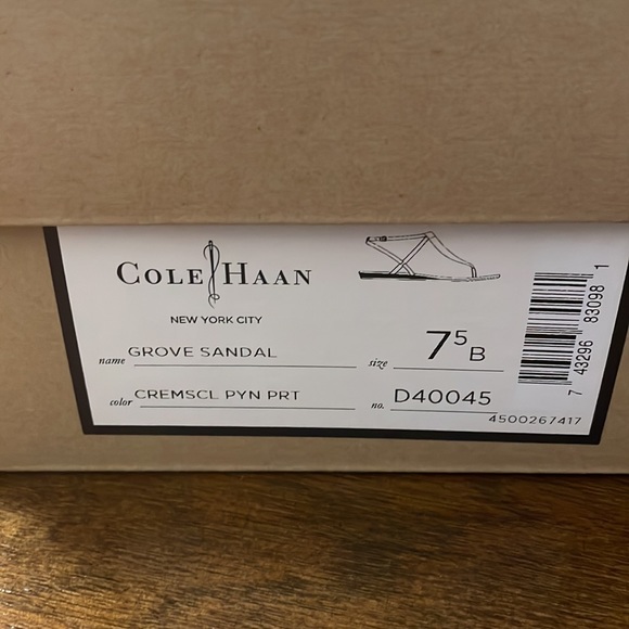 Cole Haan orange sandals, used, and cross body purse - Picture 3 of 3